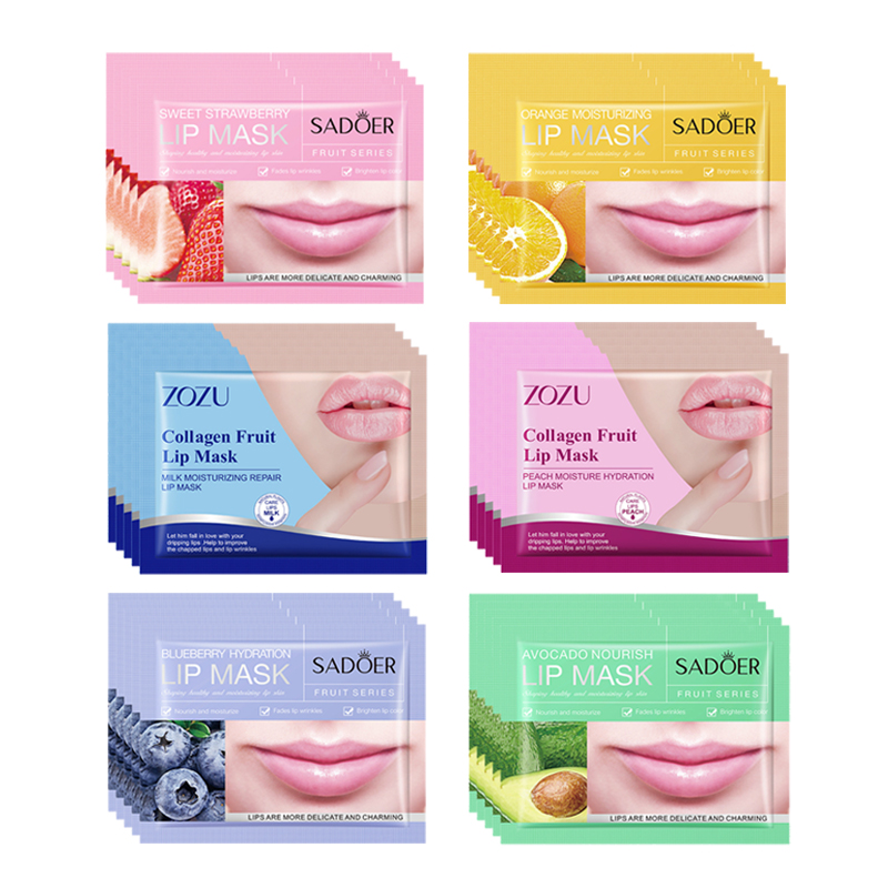 Skincare Collagen - 30 adet Meyve Dudak Maskesi Nemlendirici